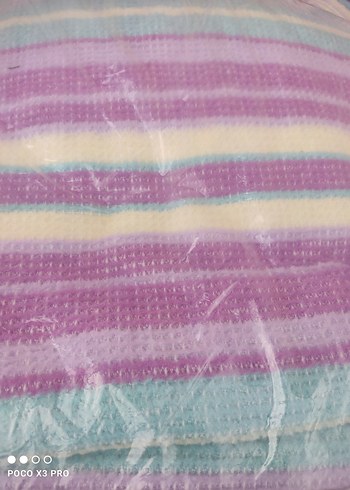 Pastel Çok Renkli Batik Desenli Battaniye - Görsel 4
