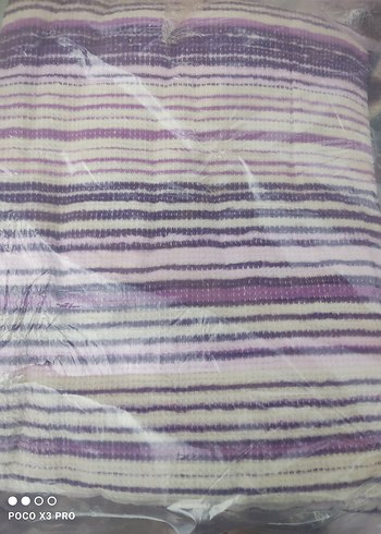 Pastel Çok Renkli Batik Desenli Battaniye - Görsel 2