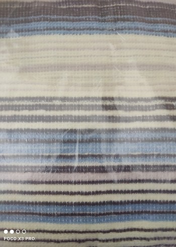 Pastel Çok Renkli Batik Desenli Battaniye - Görsel 6