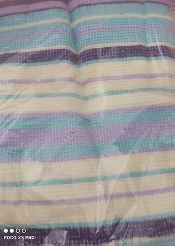 Pastel Çok Renkli Batik Desenli Battaniye - Görsel 5