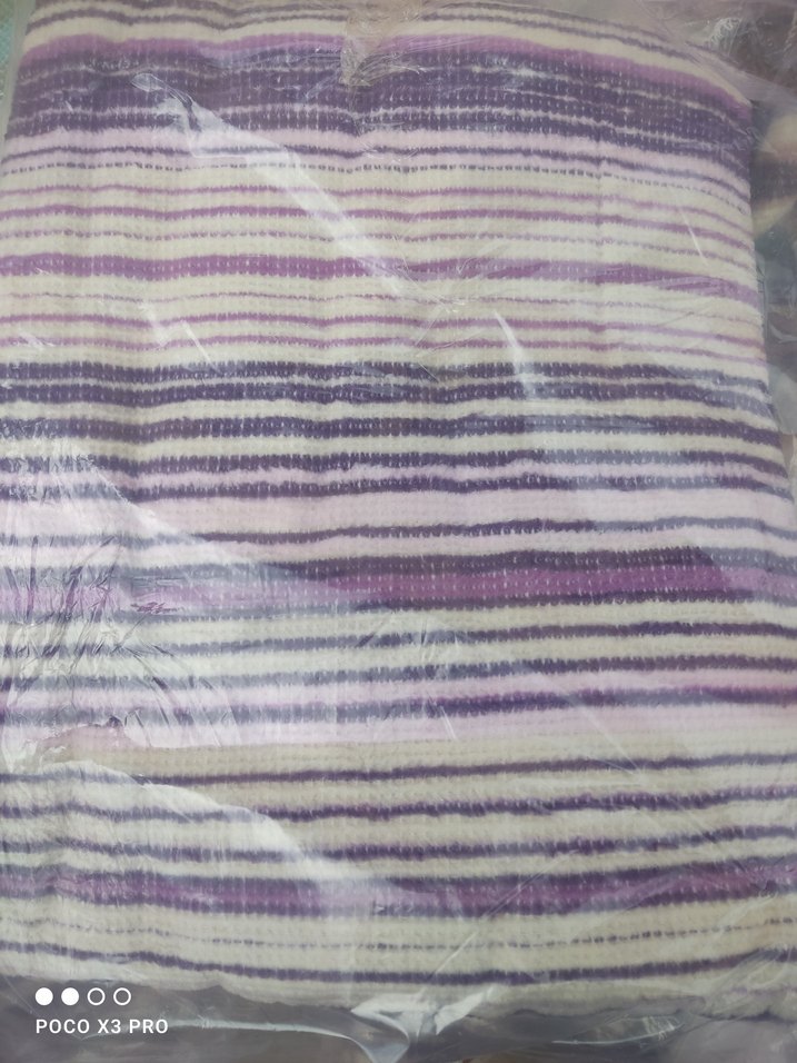 Pastel Çok Renkli Batik Desenli Battaniye - Görsel 2