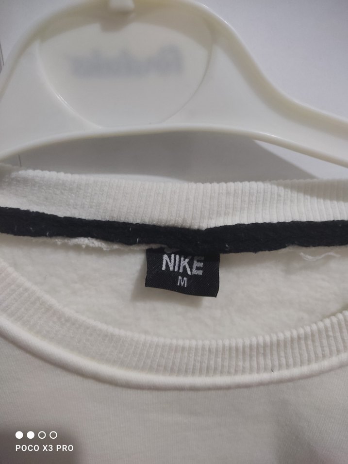 Beyaz kadın Sweatshirt - Görsel 4