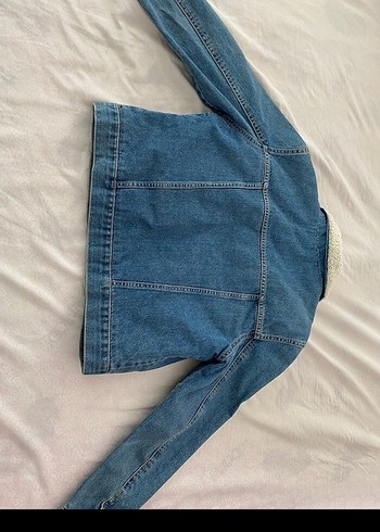 LCW Waikiki kürklü kot ceket - Görsel 3