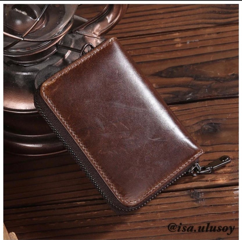 Kahverengi Erkek Deri Cüzdan - Görsel 4