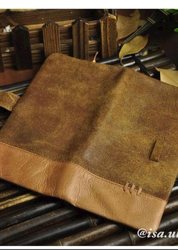 Kahverengi Vintage Erkek Biker Cüzdan - Görsel 3