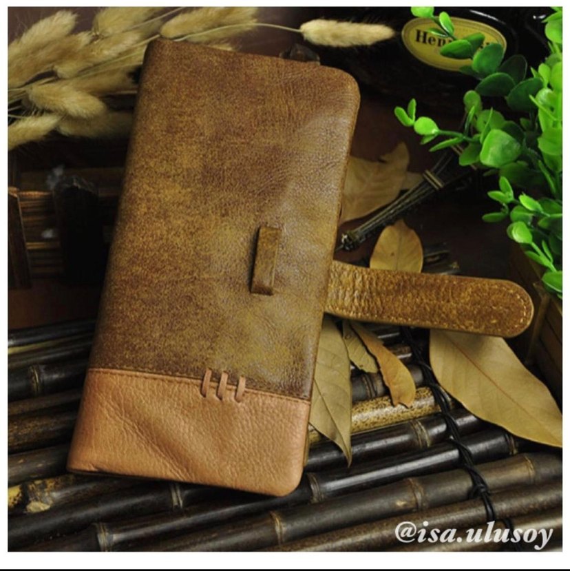 Kahverengi Vintage Erkek Biker Cüzdan - Görsel 4