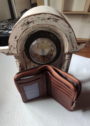 %100 hakiki deri Parlak Kahverengi Erkek Cüzdan - Görsel 2