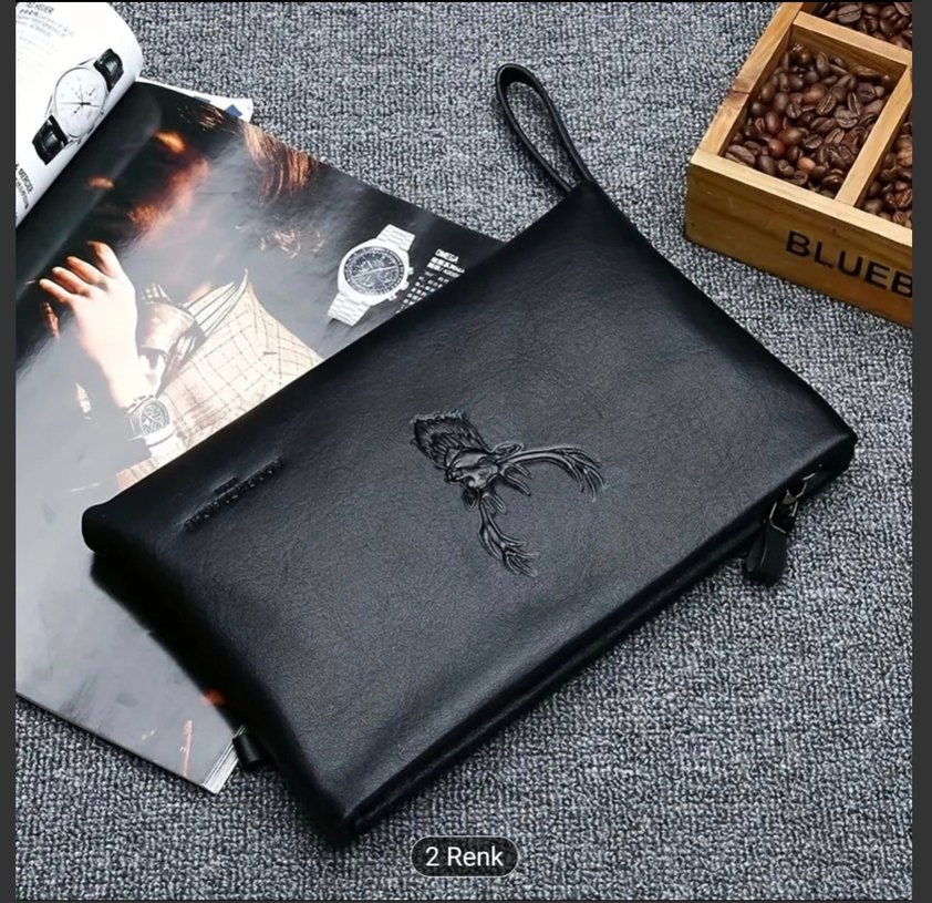 siyah Modern Klasik gunluk Erkek Cüzdan - Görsel 3