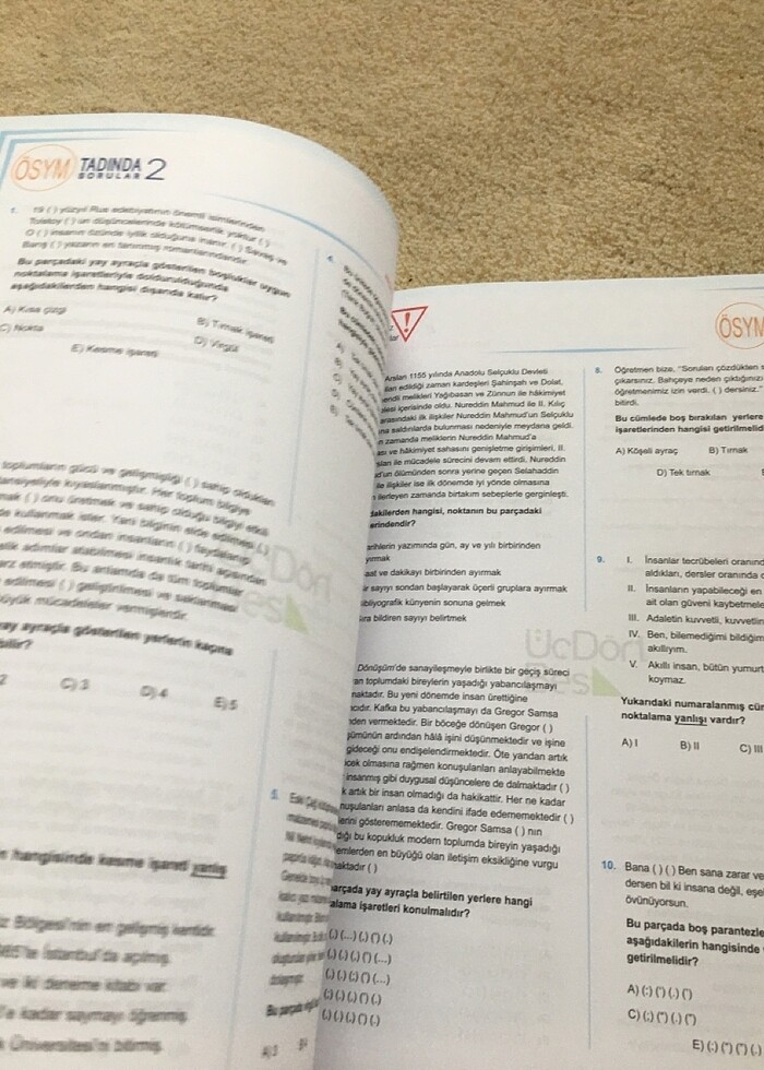Kitabın arasından sadece 2 test çözülmüş geri kalan sayfalar boş - Görsel 3