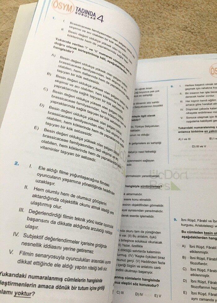 Kitabın arasından sadece 2 test çözülmüş geri kalan sayfalar boş - Görsel 5