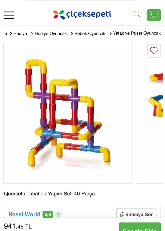 Quercetti Tubation Yapım Seti 40 Parça - Görsel 3