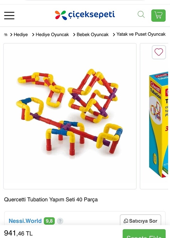 Quercetti Tubation Yapım Seti 40 Parça - Görsel 2