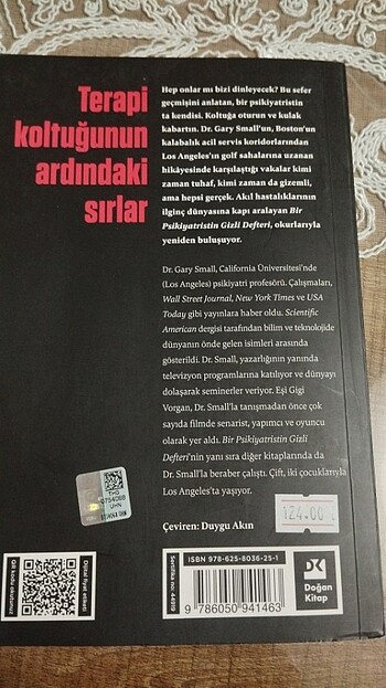 BİR PSİKİYATRİSTİN GİZLİ DEFTERİ GRAY SMALL GİGİ VORGAN