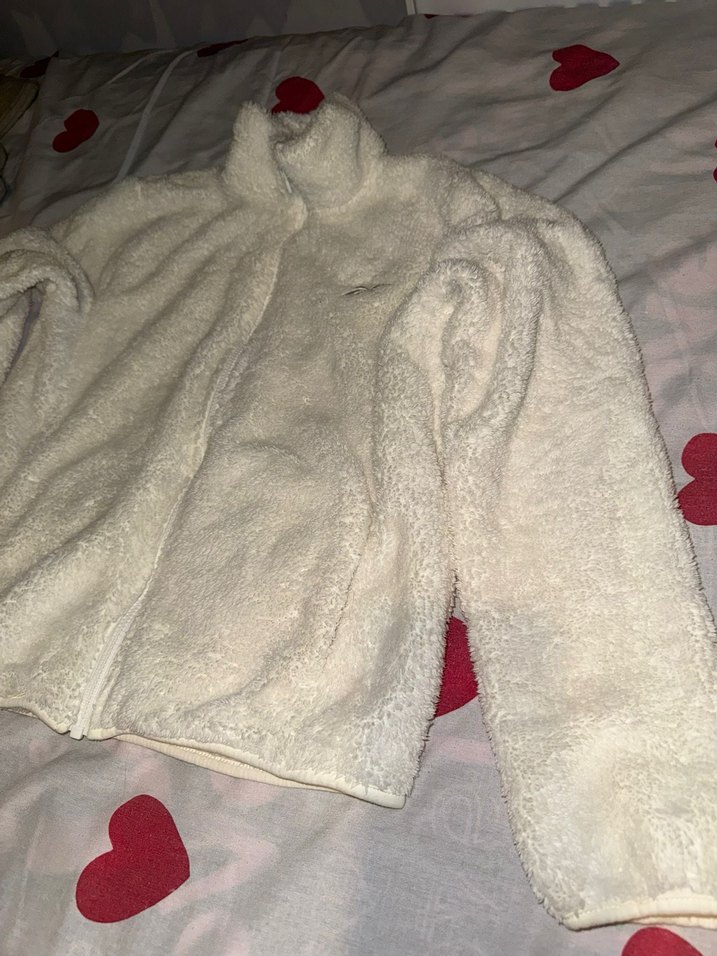 Kadın Beyaz Yüksek Yakalı Sıcak Kış Ceketi - Görsel 4