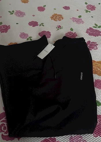 Siyah Rahat Kesim Kadın oysho Eşofman Altı - Görsel 5