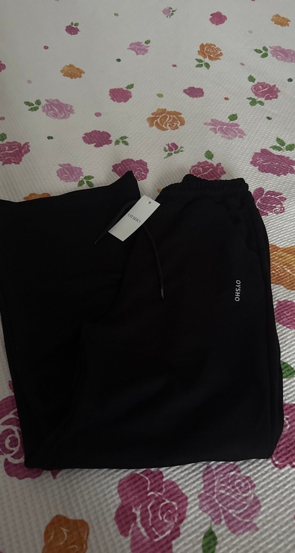 Siyah Rahat Kesim Kadın oysho Eşofman Altı - Görsel 5