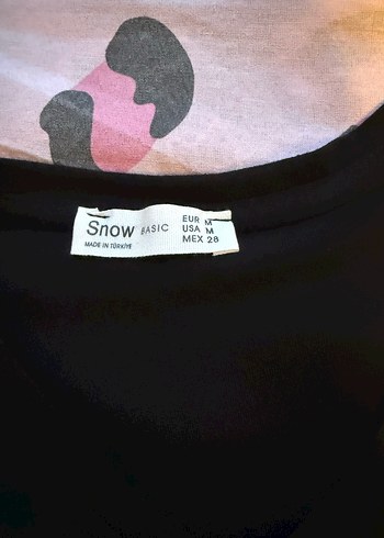 Kadın Siyah V Yaka Uzun Kollu Tişört - Görsel 3