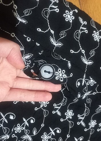 Tesettür keten elbise - Görsel 5