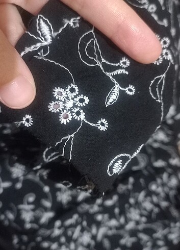 Tesettür keten elbise - Görsel 10