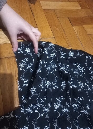 Tesettür keten elbise - Görsel 13