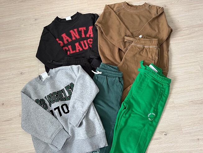 7 parça zara eşofman sweatshirt