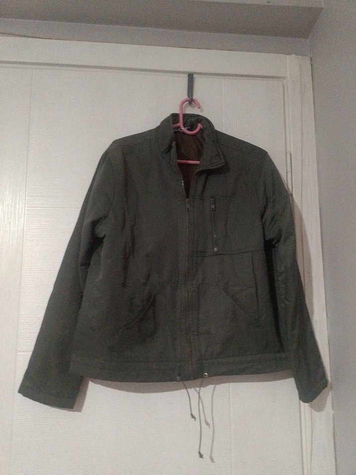 yeşil Fermuarlı Erkek Midi Ceket - Görsel 2