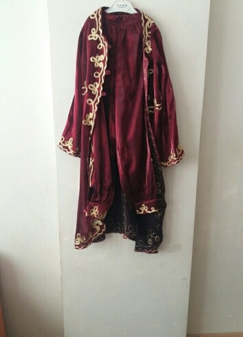 7 Yaş Beden bordo Renk Çocuk bindallı