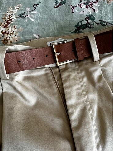 Zara kemerli pantolon