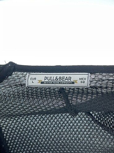 l Beden siyah Renk Pull and Bear Mini Üst %70 İndirimli.
