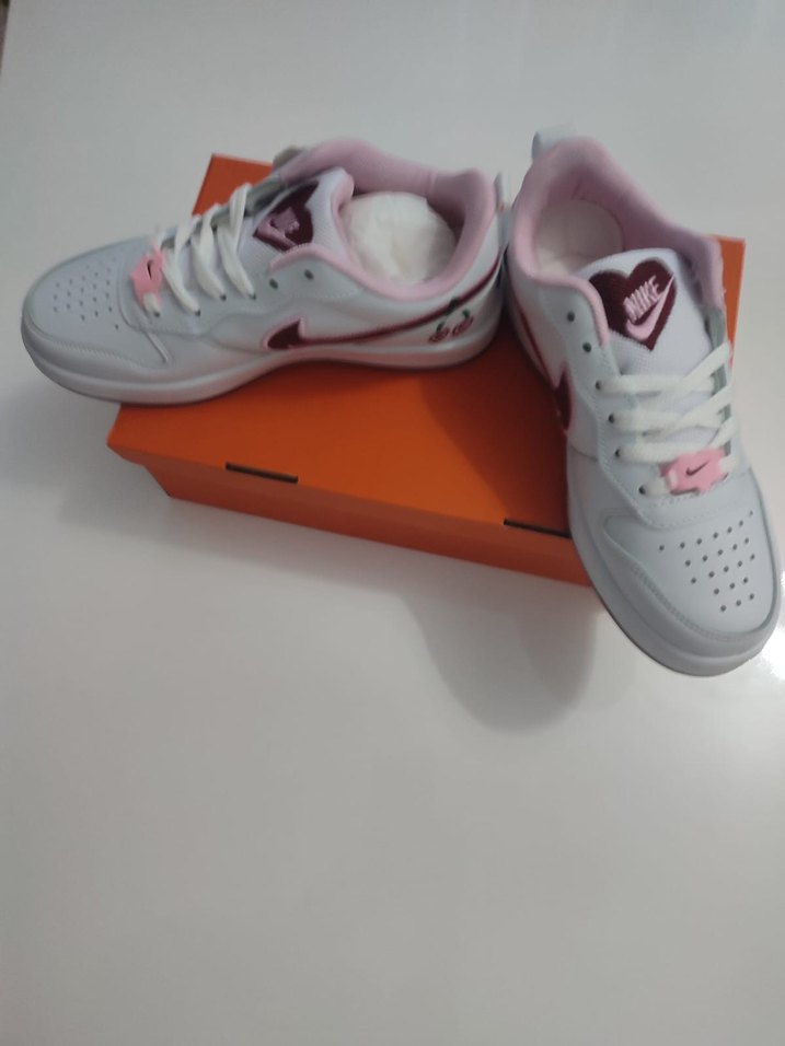 nike air force bej kirazlı ayakkabı - Görsel 3