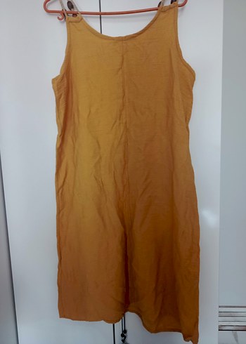 Düğmeli, Uzun, Askılı Gri Ekose Elbise - Görsel 5