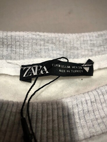 m Beden Orjinal Zara Sweatshirt
