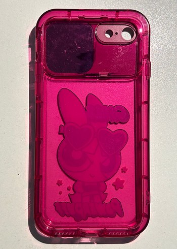Aynalı Pembe Powerpuff Girls iPhone 7-8-SE Telefon Kılıfı - Görsel 3