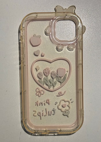 Pembe Şeffaf Tokalı iPhone 7-8-SE Telefon Kılıfı - Görsel 2