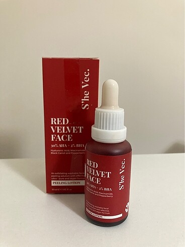 She Vec Red Velvet Face Aha Bha Yüz Serum (0 Aha +ha)