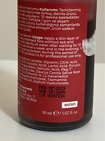 The Ordinary She Vec Red Velvet Face Aha Bha Yüz Serum (0 Aha +ha)