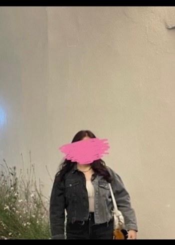 Antrasit Gri İki Tonlu Düğmeli Kadın Defacto Denim Kot Ceket - Görsel 3