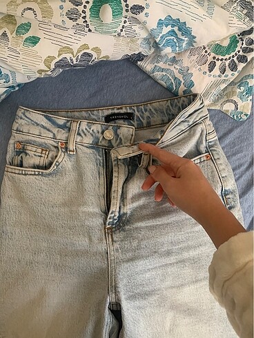 Trendyol & Milla Trendyolmilla açık mavi yüksek bel slim mom jeans