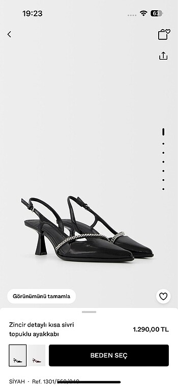 Bershka topuklu ayakkabı