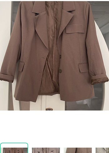 Trendyol & Milla Sikligin Simgesi Vizon Oversize Blazer Ceket