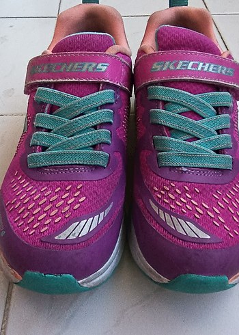 30 Beden mor Renk Mor Renkli Kız Çocuk Spor Ayakkabı Velcro