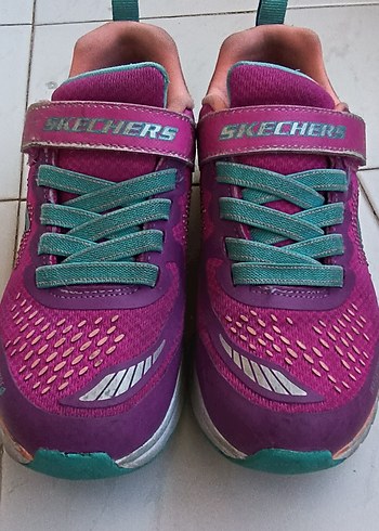Skechers Mor Renkli Kız Çocuk Spor Ayakkabı Velcro