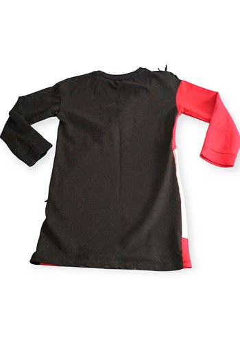 Kız Çocuk Renkli Desenli Uzun Kollu Elbise - Görsel 2