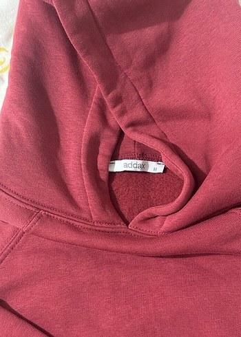 Bordo Kadın Crop Sweatshirt - Görsel 4