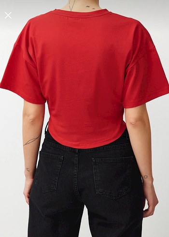 Korse detaylı Tişört - Görsel 2