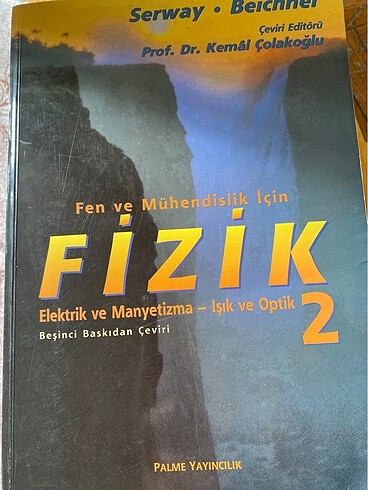 Fen ve mühendislik için fizik 2 prof.dr Kemal çolakoğlu