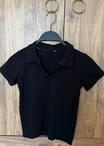 U.S Polo Assn. Siyah Fitilli Polo Tisort
