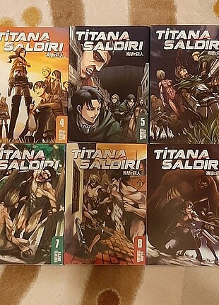 Titana saldırı manga seti