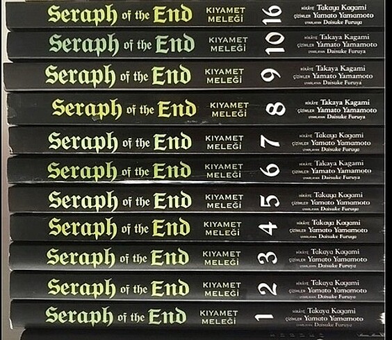 Seraph of the end toplam 11 cilt manga