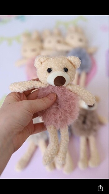 Ayıcıklı peluş toka